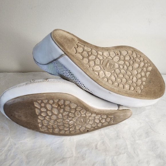 Adidas White Mesh Wedge Sneakers - Picture 10 of 13
